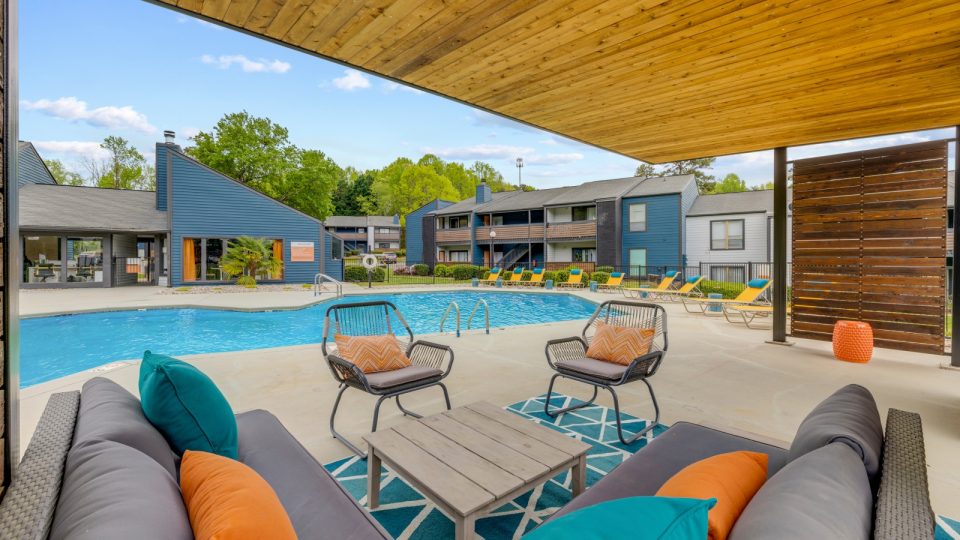 the patio area at The  Tatum